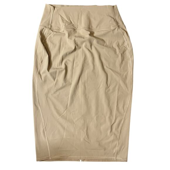 Lululemon Nulu Slim-Fit High-Rise Skirt Filbert Tan size 12 - Picture 1 of 7